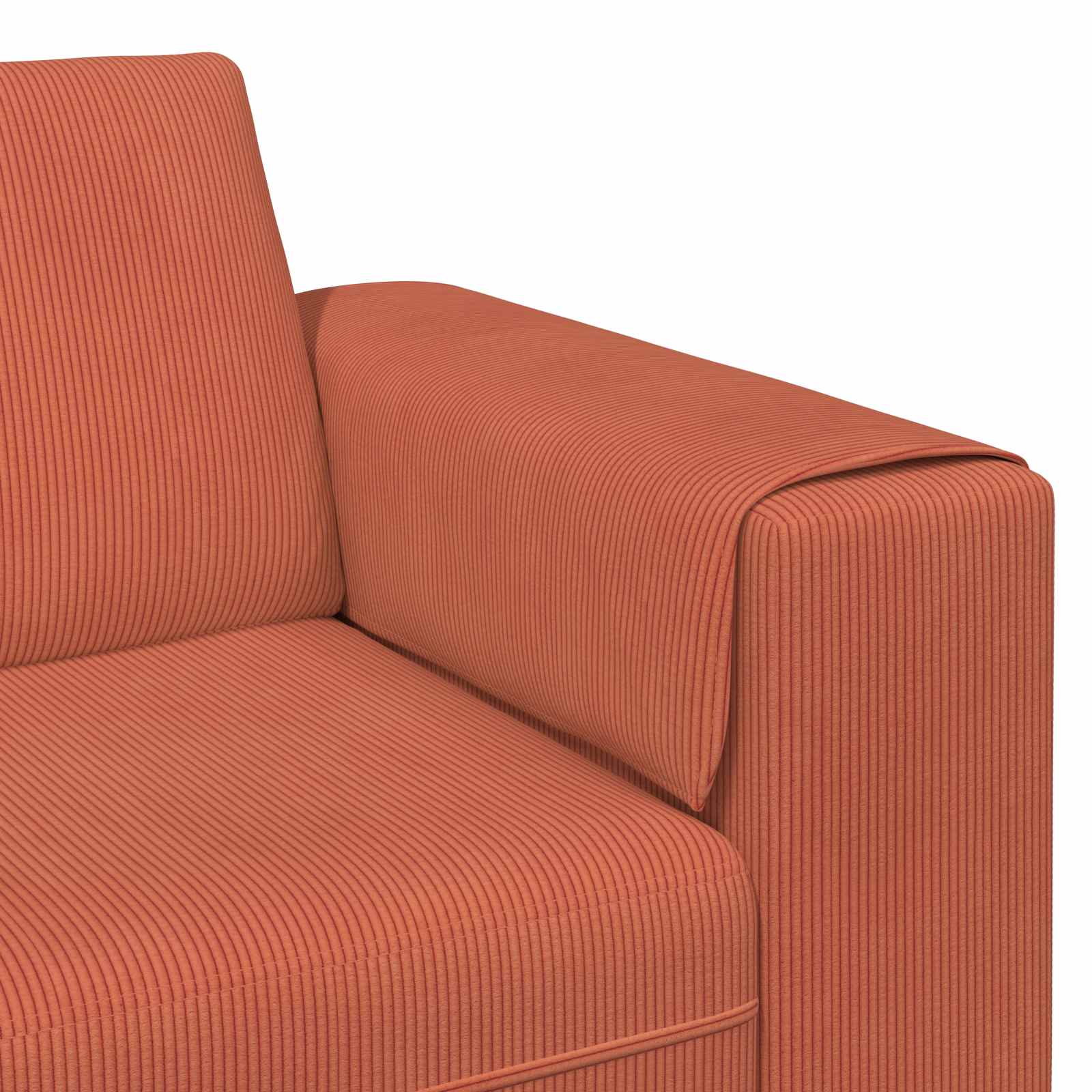 Sofa Crvena narančasta 250 x 188 x 76 cm Kordura tekstil