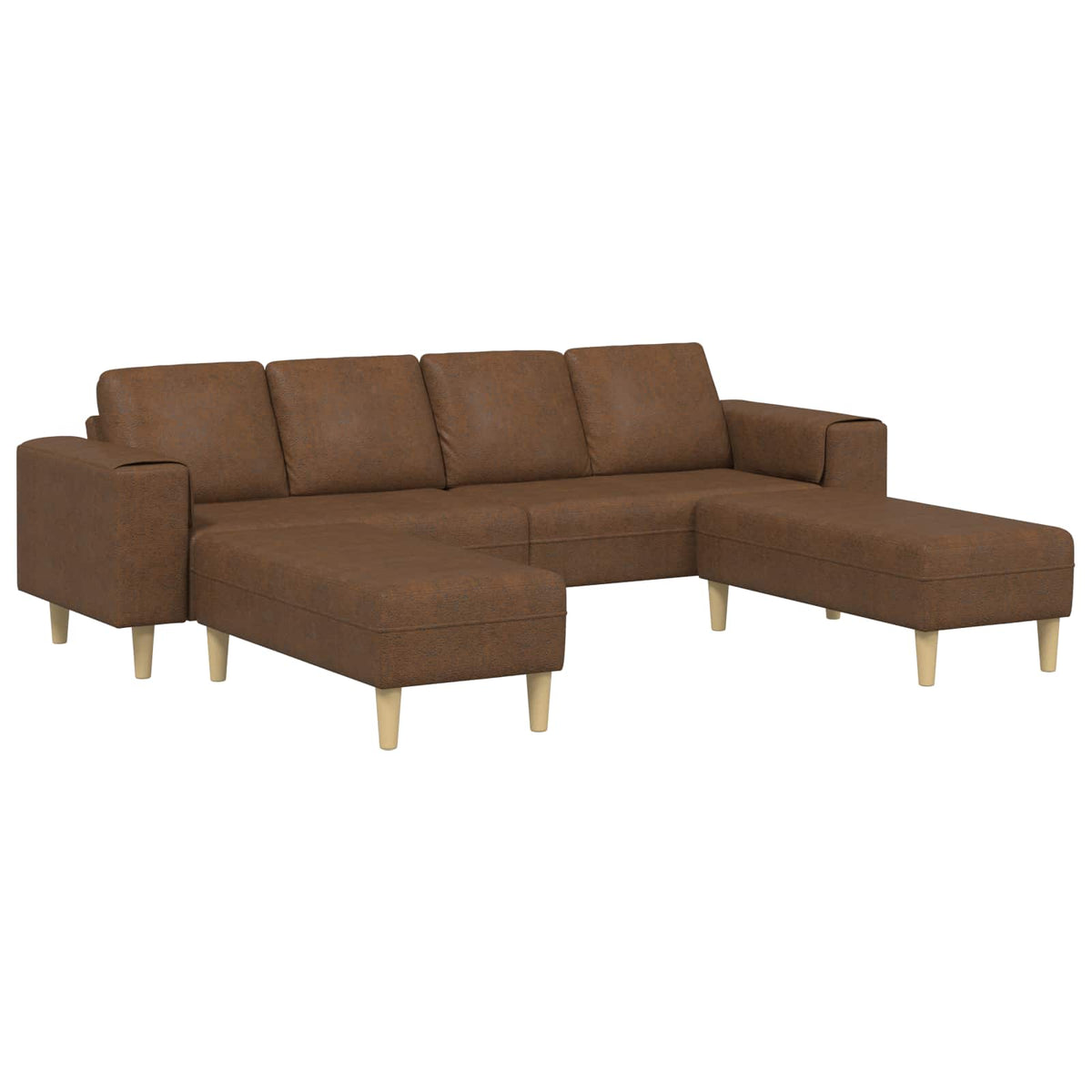 Kauč za dnevni boravak 3 pcs Smeđa