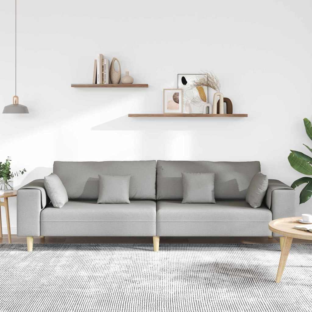 Sofa Oblačnosiva 250 x 77 x 76 cm tkanina