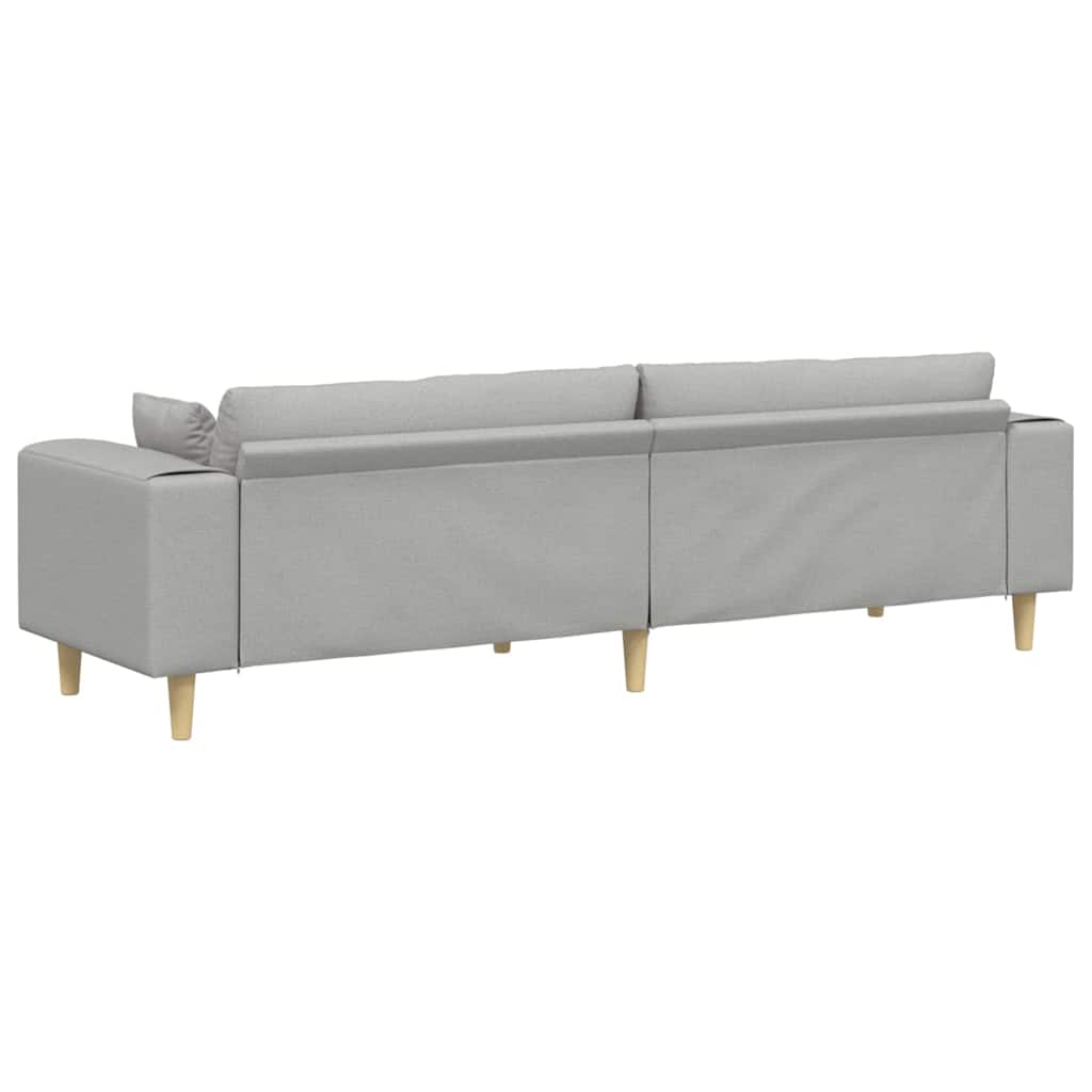Sofa Oblačnosiva 250 x 77 x 76 cm tkanina