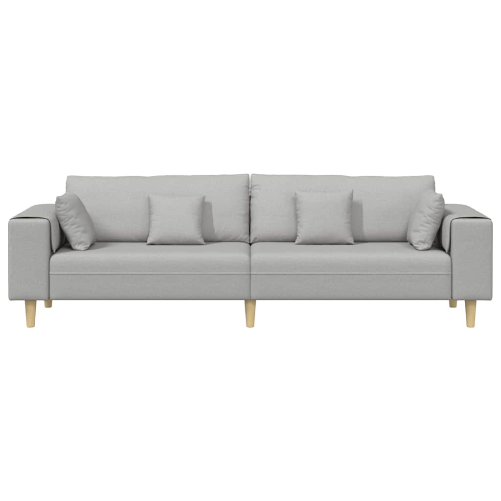 Sofa Oblačnosiva 250 x 77 x 76 cm tkanina