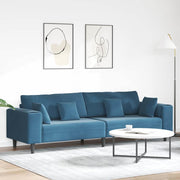 Sofa Plava 250 x 77 x 76 cm Baršun
