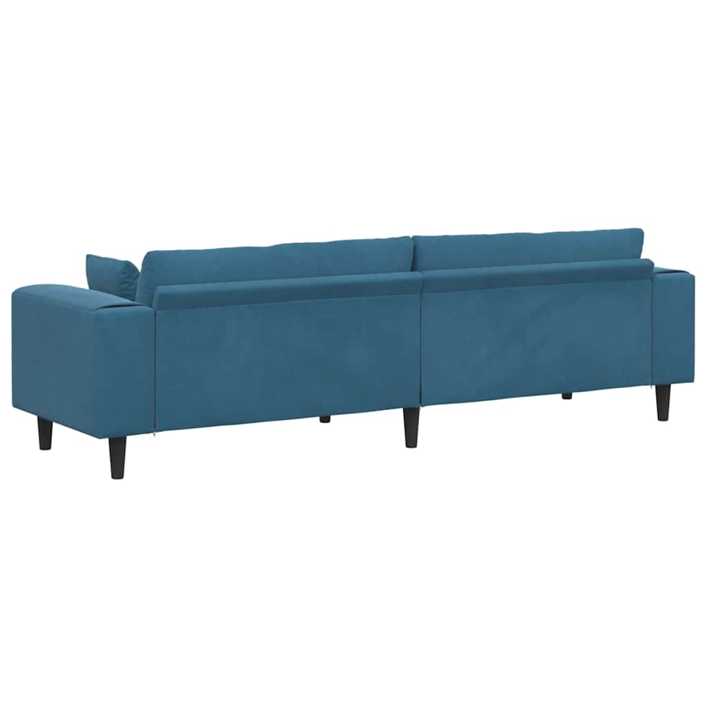 Sofa Plava 250 x 77 x 76 cm Baršun