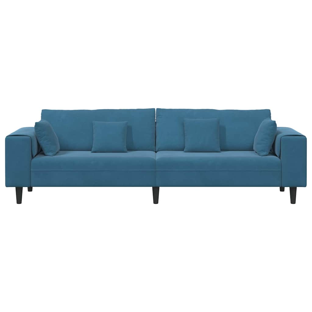 Sofa Plava 250 x 77 x 76 cm Baršun