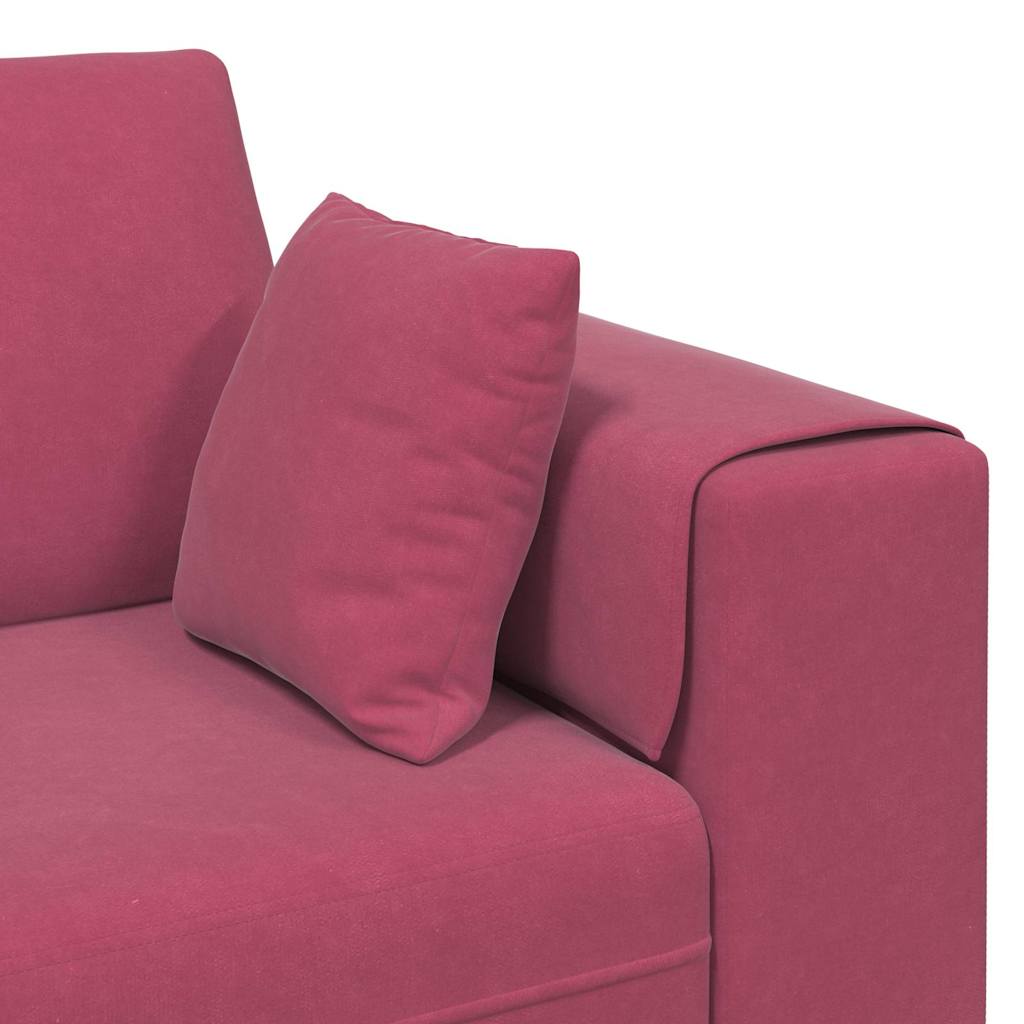 Sofa Vinska crvena 250 x 77 x 76 cm Baršun