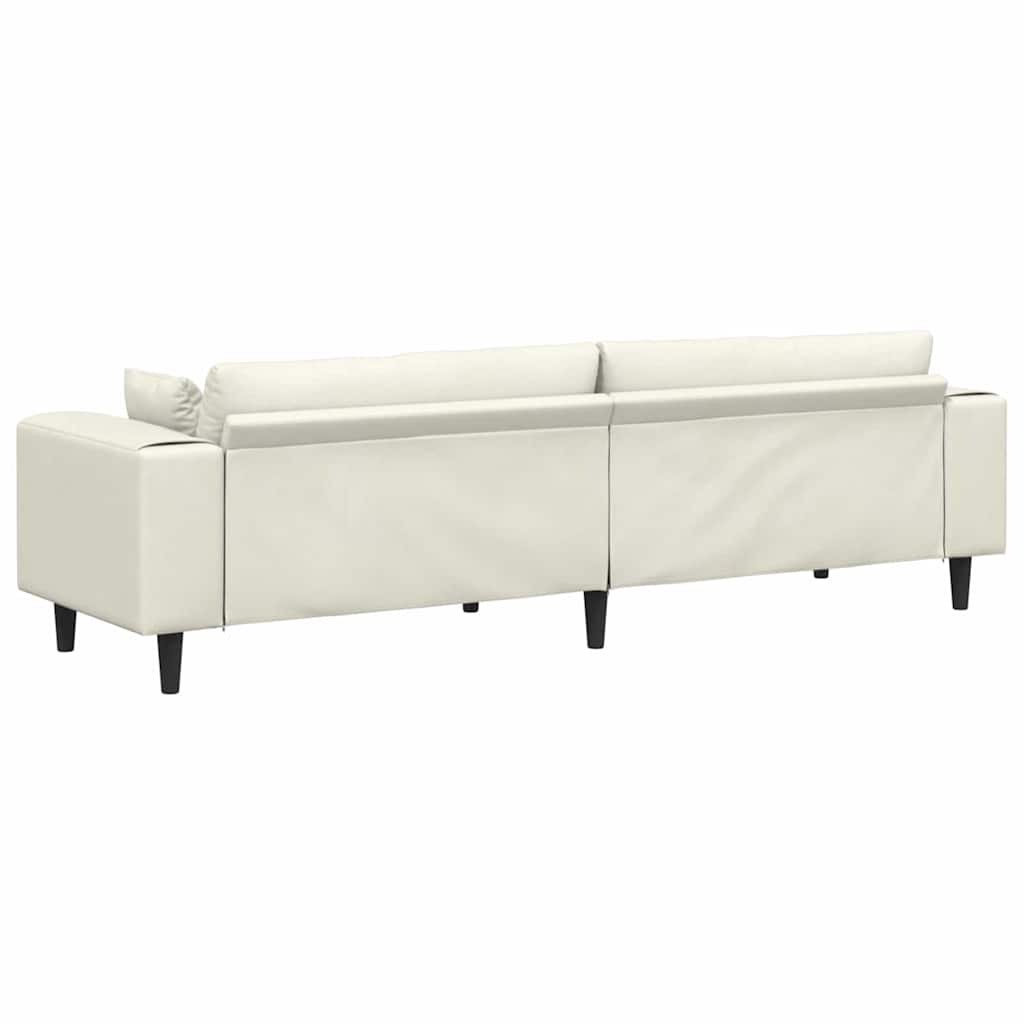 Sofa Krema 250 x 77 x 76 cm Baršun