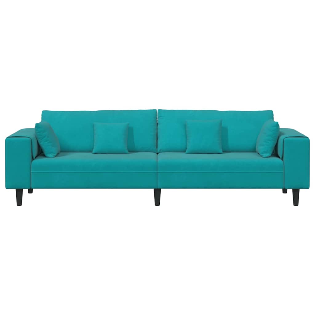 Sofa Tirkizna 250 x 77 x 76 cm Baršun