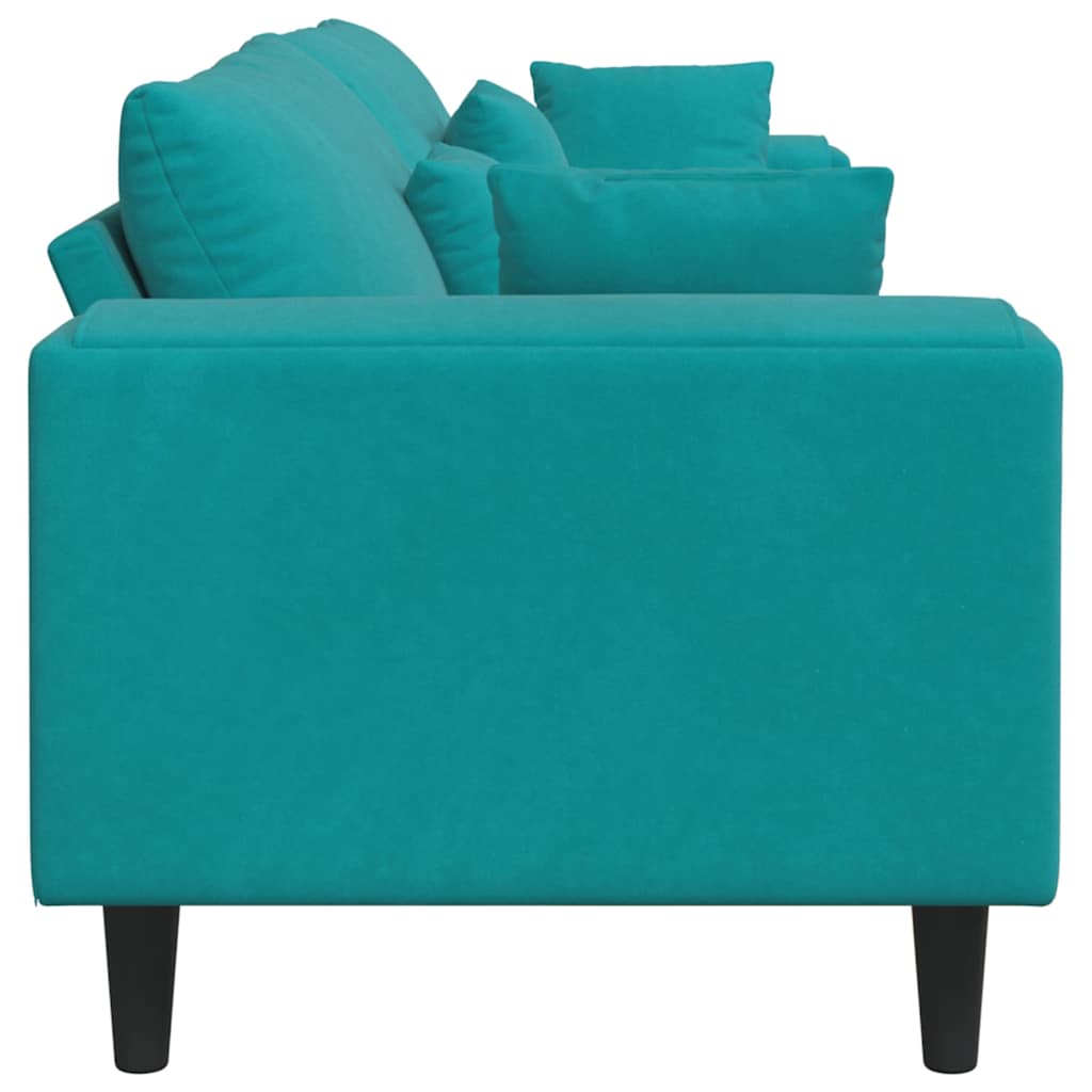 Sofa Tirkizna 250 x 77 x 76 cm Baršun