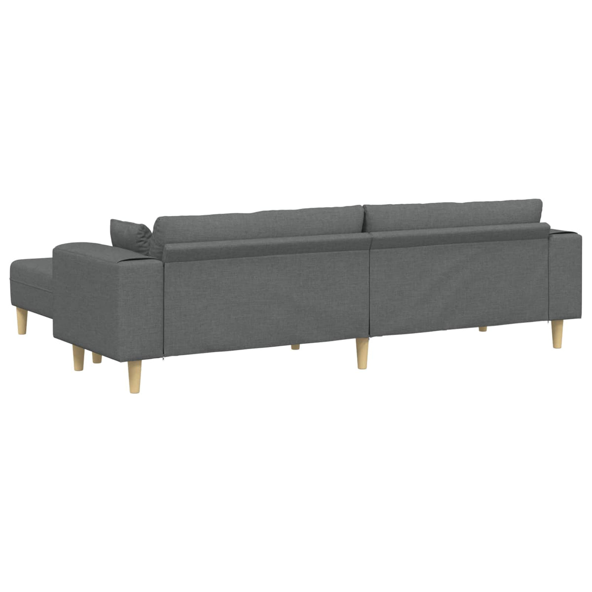 Sofa s jastukom 3 pcs Tamno siva tkanina