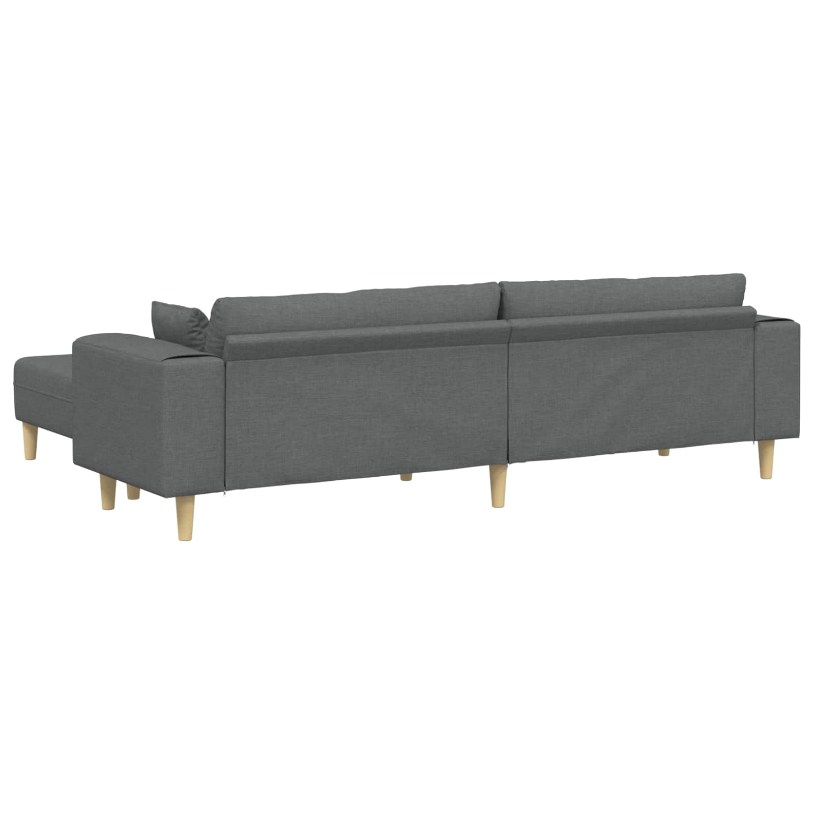 Sofa s jastukom 3 pcs Tamno siva tkanina