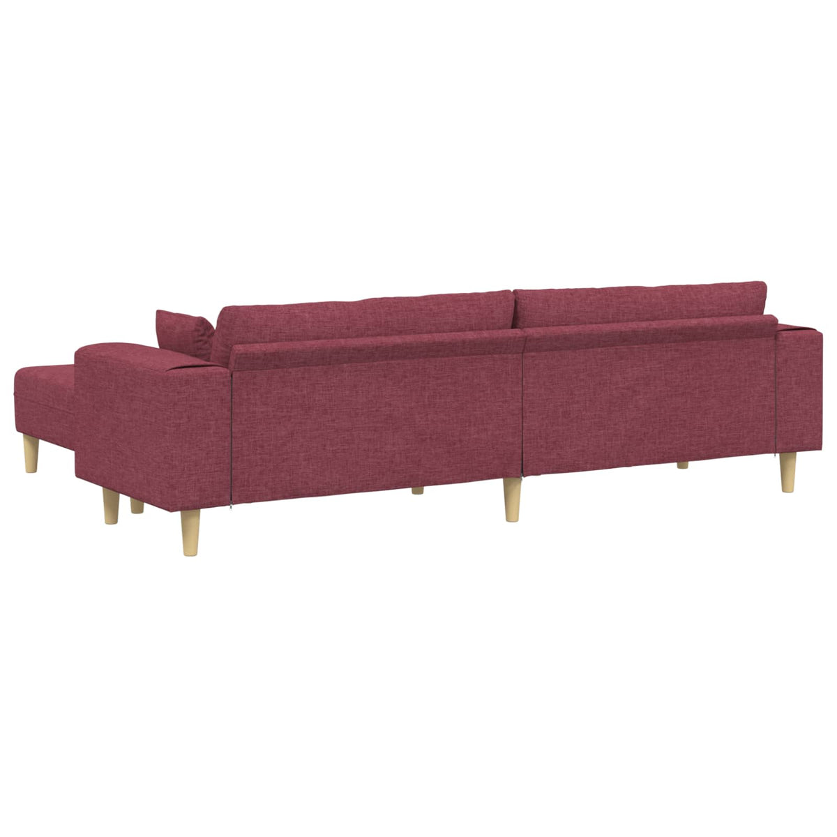 Sofa s jastukom 3 pcs Vinska crvena tkanina