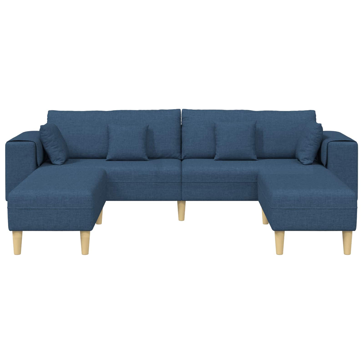 Sofa s jastukom 3 pcs Plava tkanina