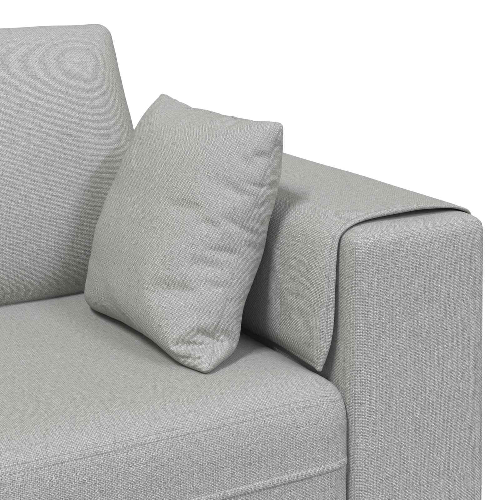 Sofa 3 pcs Oblačnosiva 250 x 188 x 76 cm tkanina