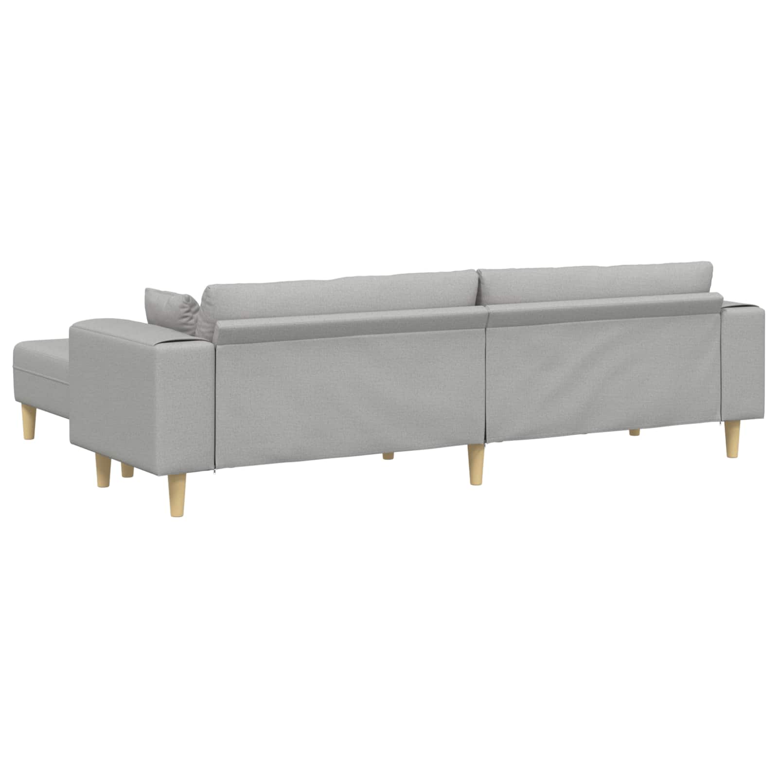 Sofa 3 pcs Oblačnosiva 250 x 188 x 76 cm tkanina