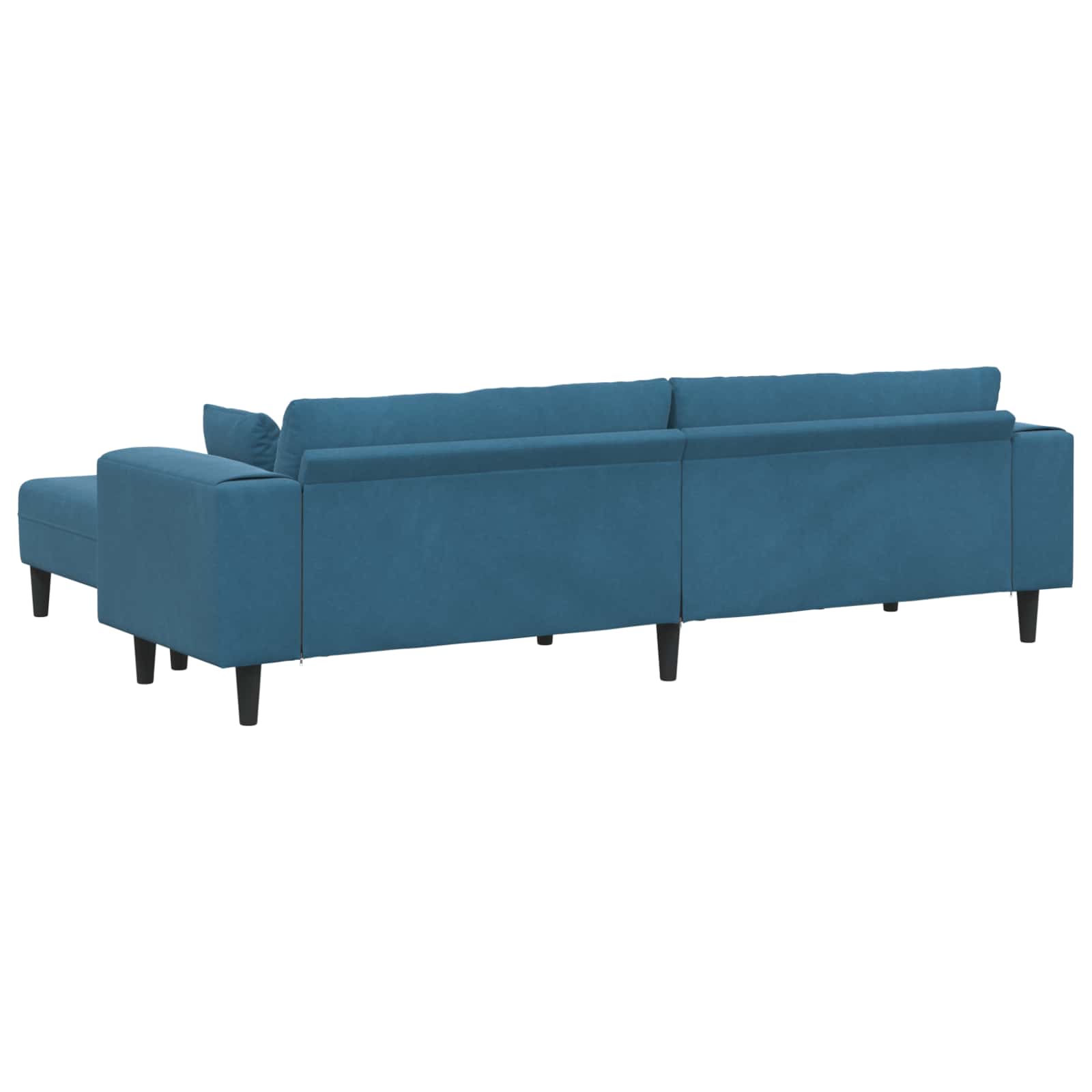 Sofa 3 pcs Plava 250 x 188 x 76 cm Baršun