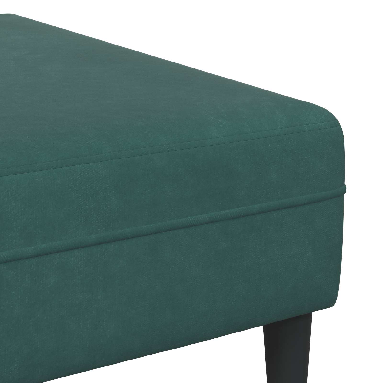 Sofa 3 pcs Tamnozelena 250 x 188 x 76 cm Baršun