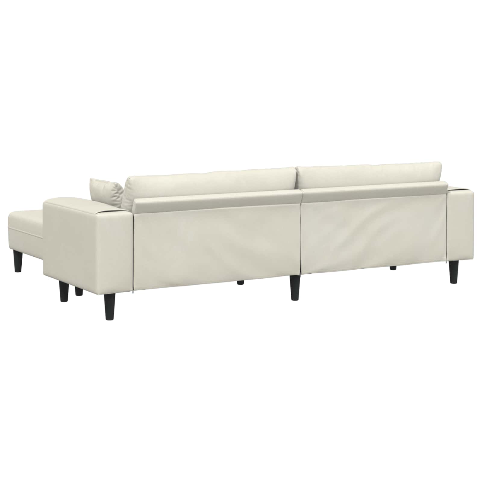 Sofa 3 pcs Krema 250 x 188 x 76 cm Baršun
