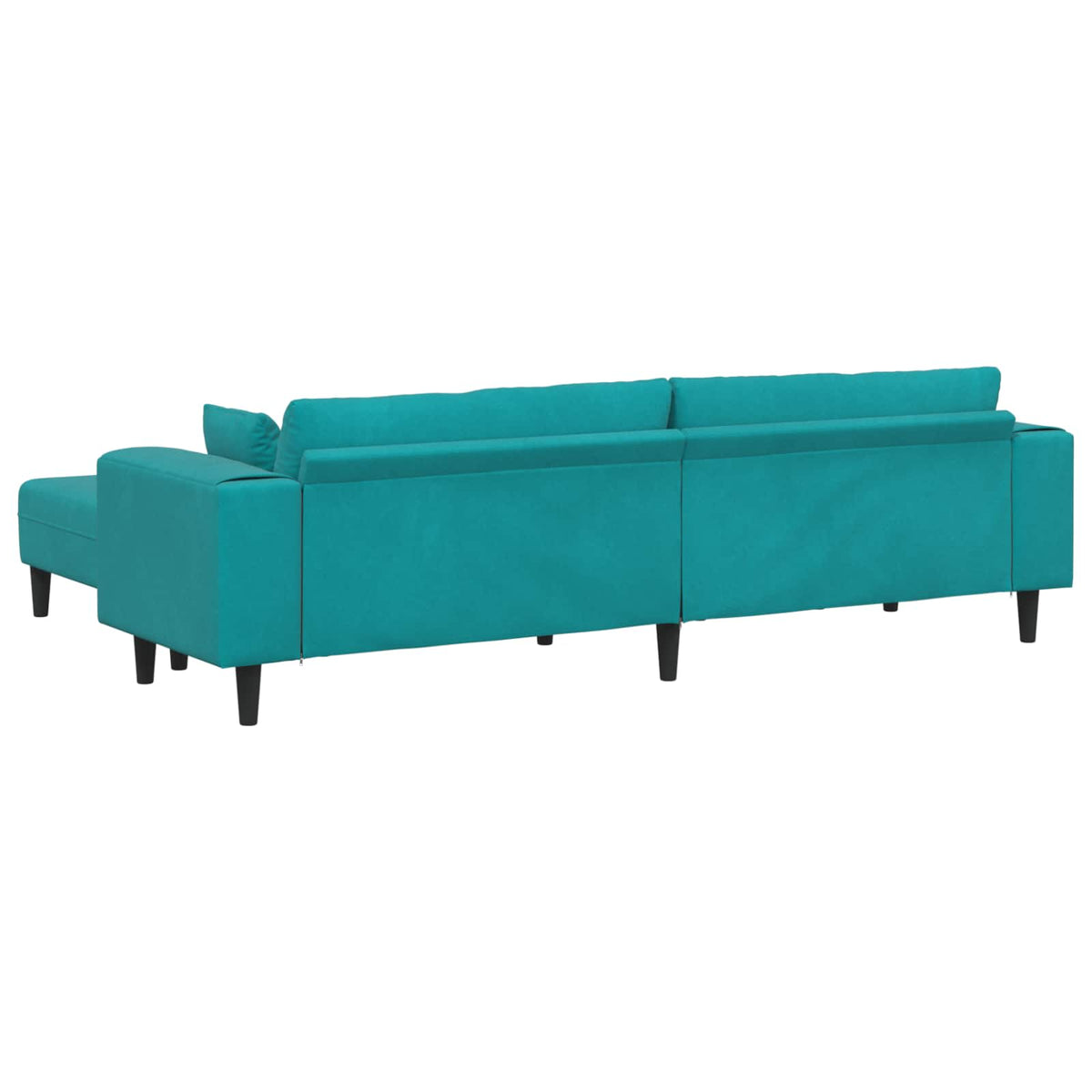 Sofa 3 pcs Tirkizna 250 x 188 x 76 cm Baršun