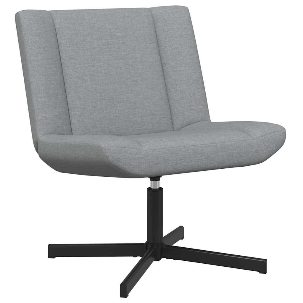 Stolica na kotačiće Svjetlosiva 63 x 75 x 76 cm tkanina