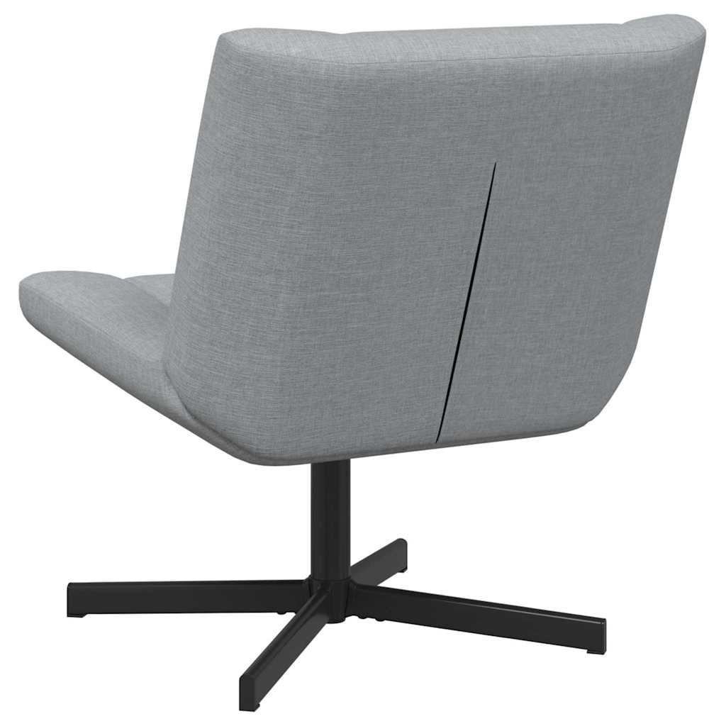 Stolica na kotačiće Svjetlosiva 63 x 75 x 76 cm tkanina