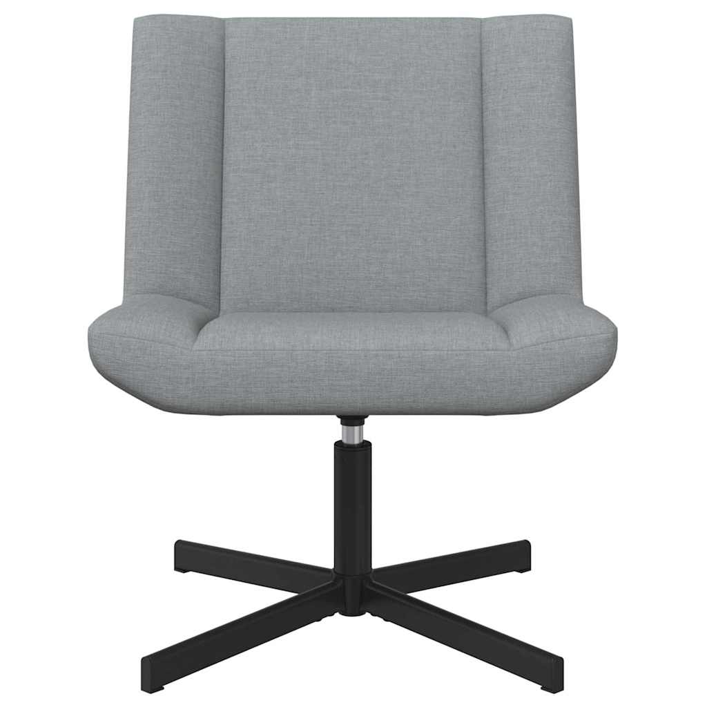 Stolica na kotačiće Svjetlosiva 63 x 75 x 76 cm tkanina