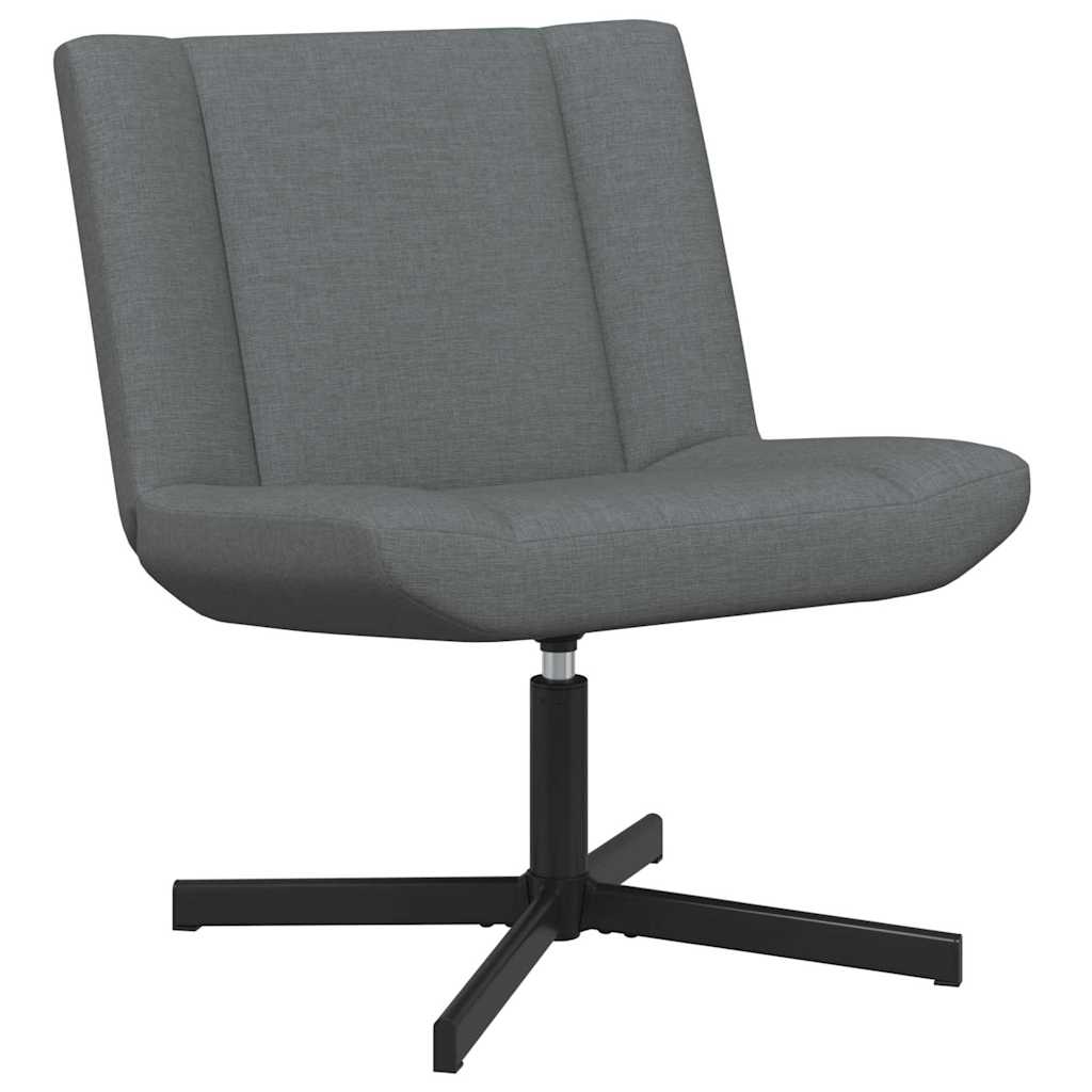 Stolica na kotačiće Tamnosiva 63 x 75 x 76 cm tkanina