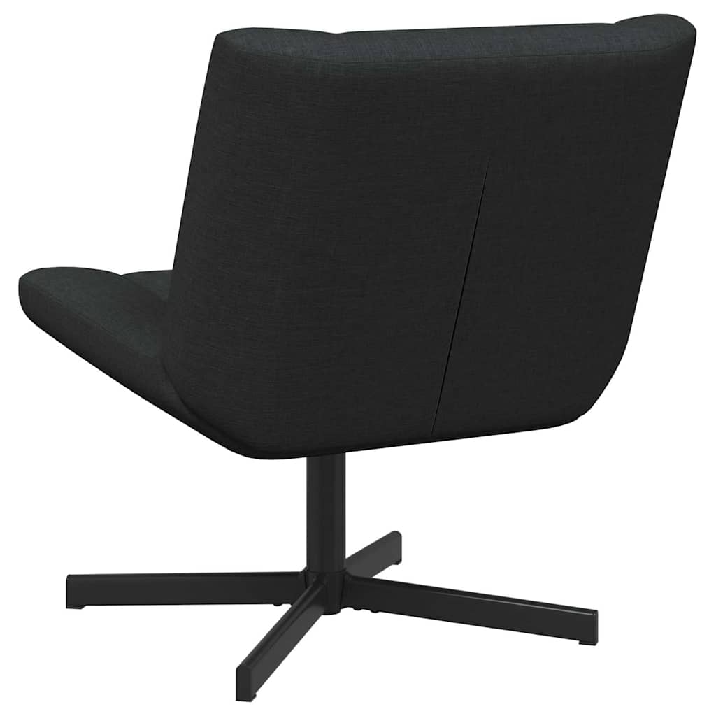 Stolica na kotačiće Crna 63 x 75 x 76 cm tkanina