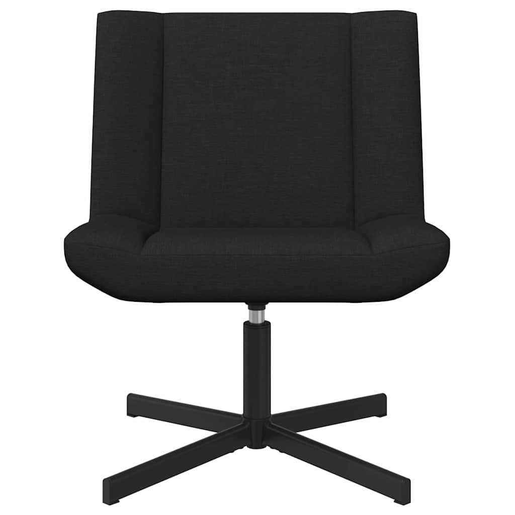 Stolica na kotačiće Crna 63 x 75 x 76 cm tkanina
