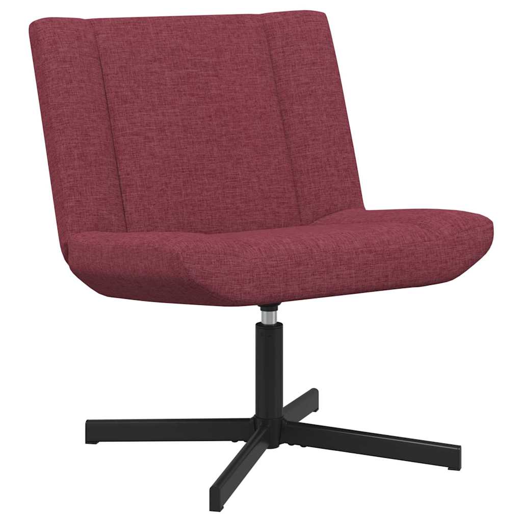 Stolica na kotačiće Vinska crvena 63 x 75 x 76 cm tkanina