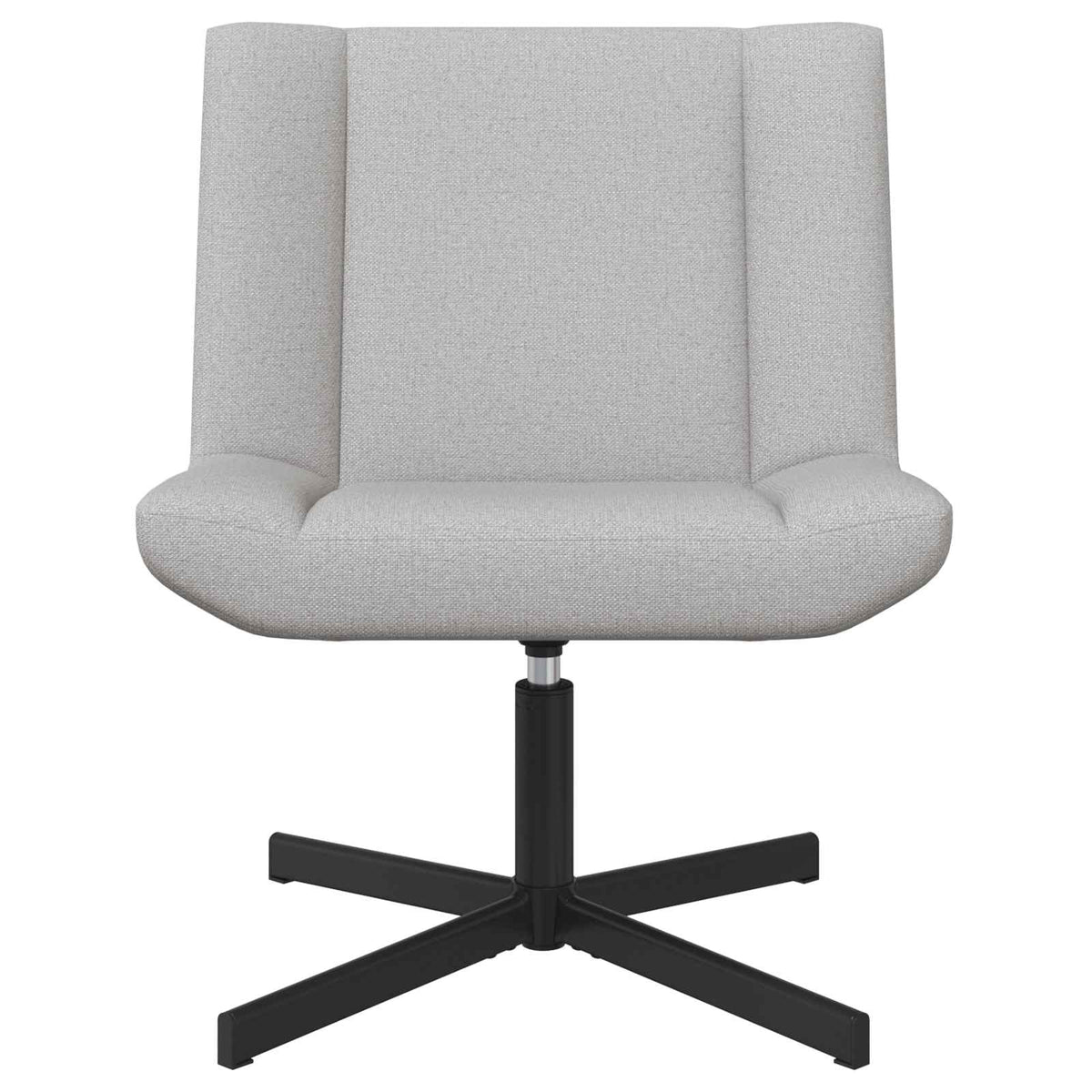 Stolica na kotačiće Oblačnosiva 63 x 75 x 76 cm tkanina