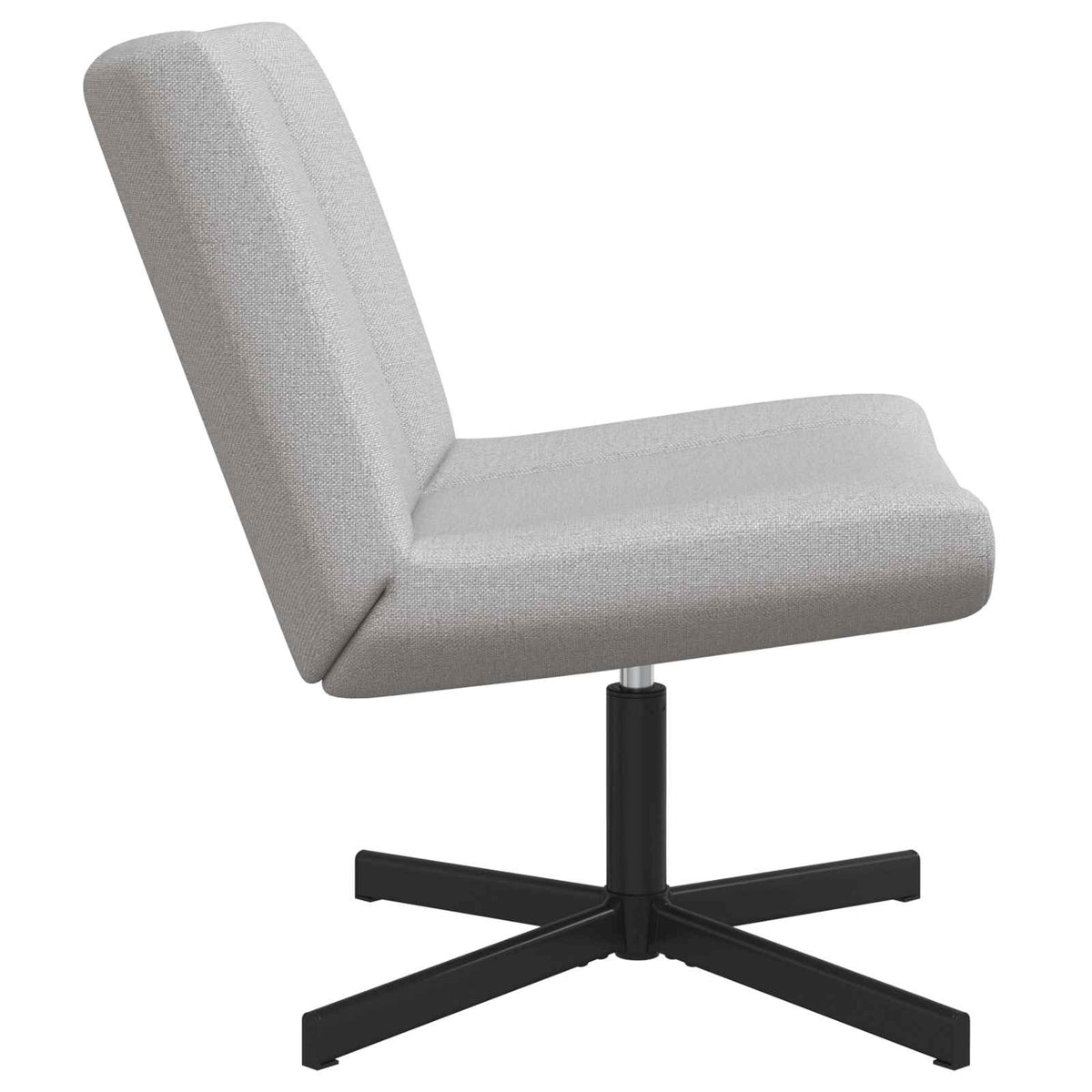 Stolica na kotačiće Oblačnosiva 63 x 75 x 76 cm tkanina