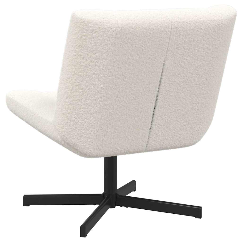 Stolica na kotačiće Krema 63 x 75 x 76 cm Janjeća koža