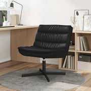 Stolica na kotačiće Crna 63 x 75 x 76 cm PU