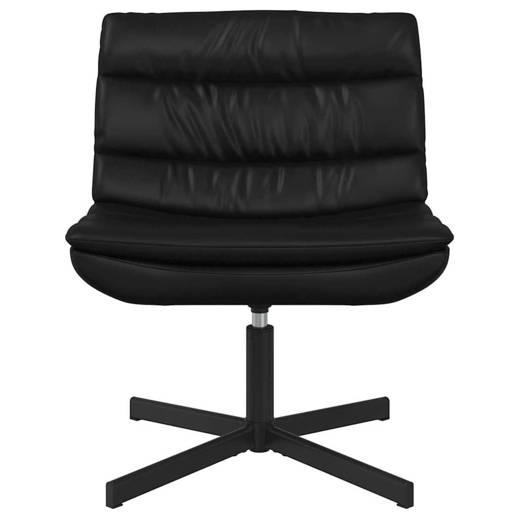 Stolica na kotačiće Crna 63 x 75 x 76 cm PU