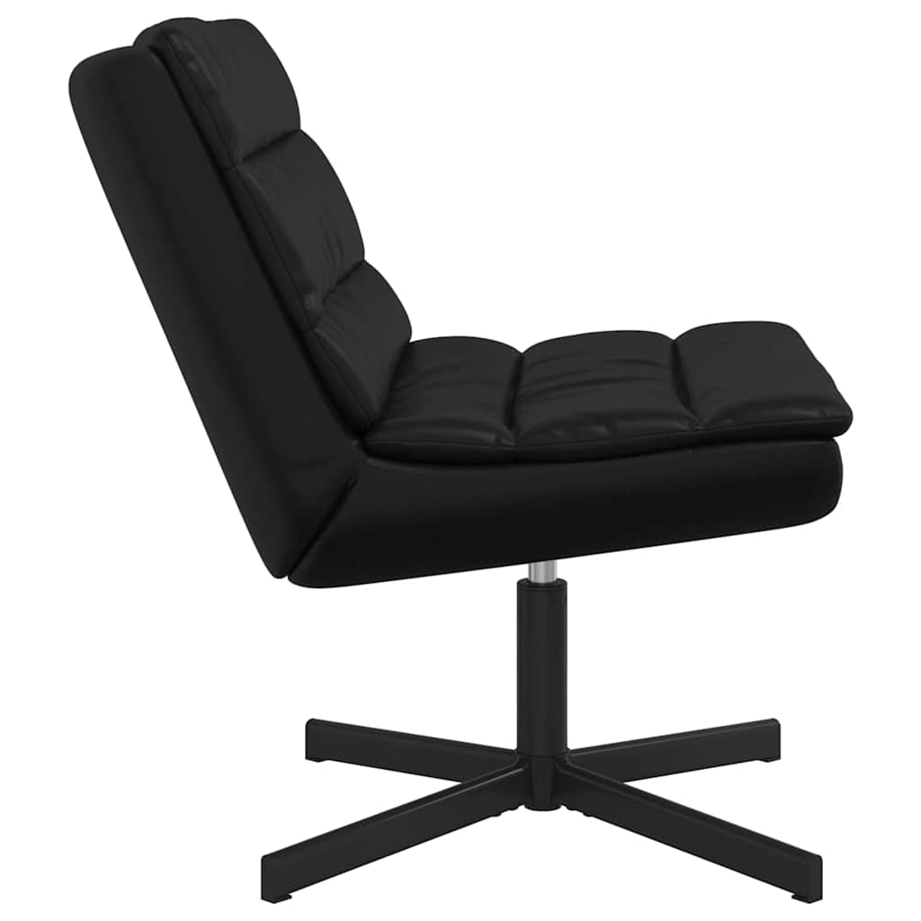 Stolica na kotačiće Crna 63 x 75 x 76 cm PU
