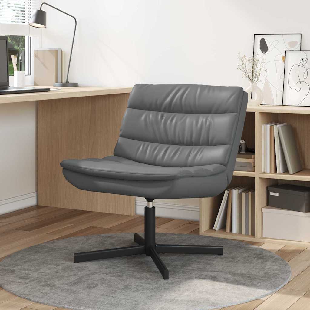 Stolica na kotačiće Siva 63 x 75 x 76 cm PU