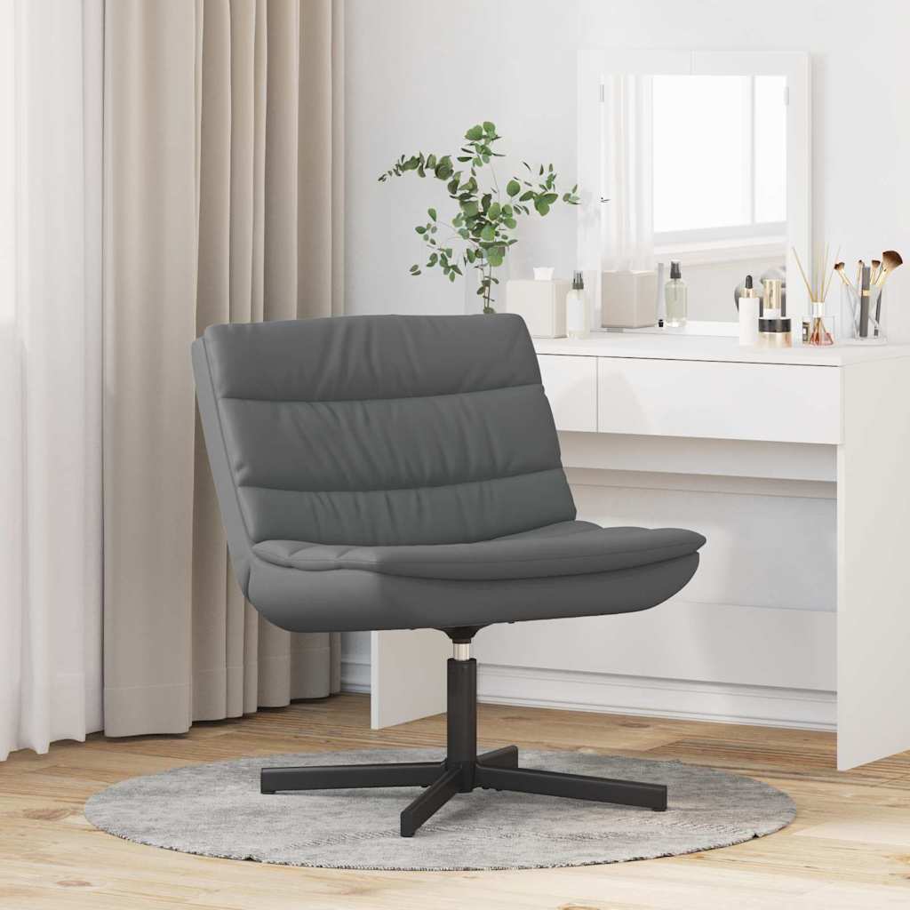 Stolica na kotačiće Siva 63 x 75 x 76 cm PU