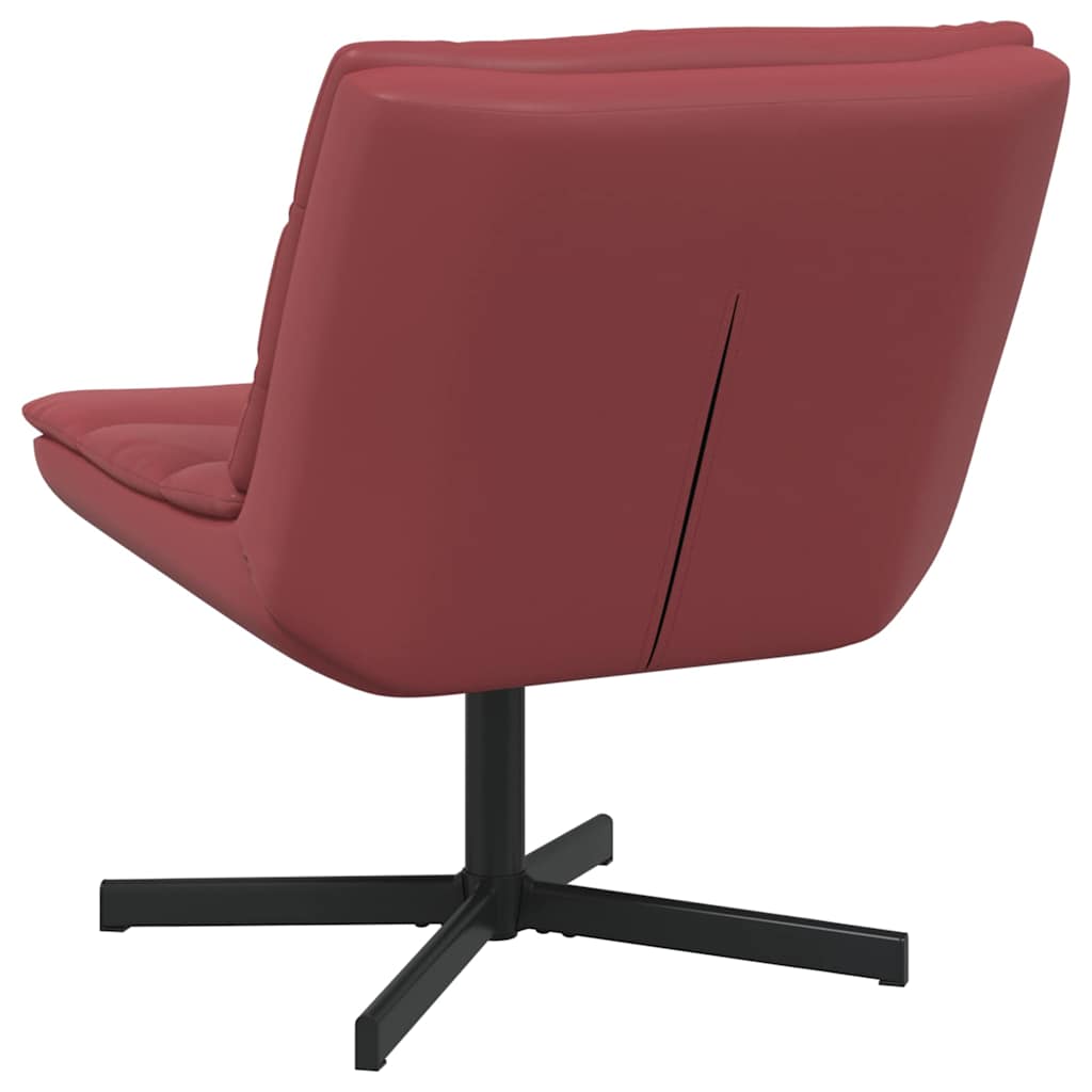 Stolica na kotačiće Vinska crvena 63 x 75 x 76 cm PU