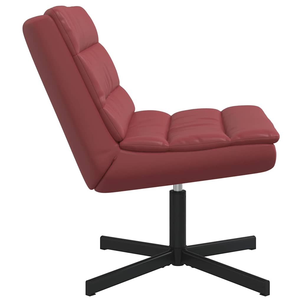 Stolica na kotačiće Vinska crvena 63 x 75 x 76 cm PU