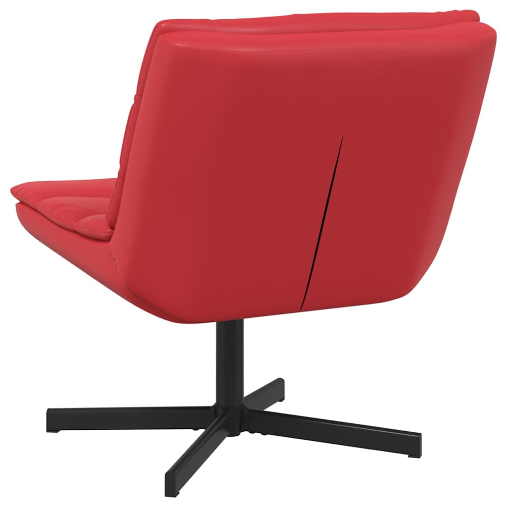Stolica na kotačiće Crvena 63 x 75 x 76 cm Umjetna koža