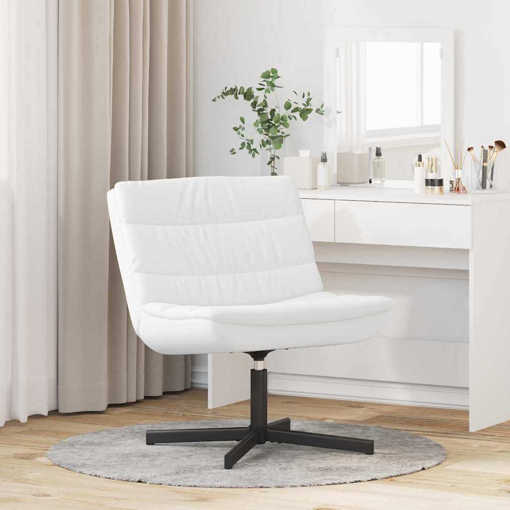 Stolica na kotačiće Bijelo 63 x 75 x 76 cm PU