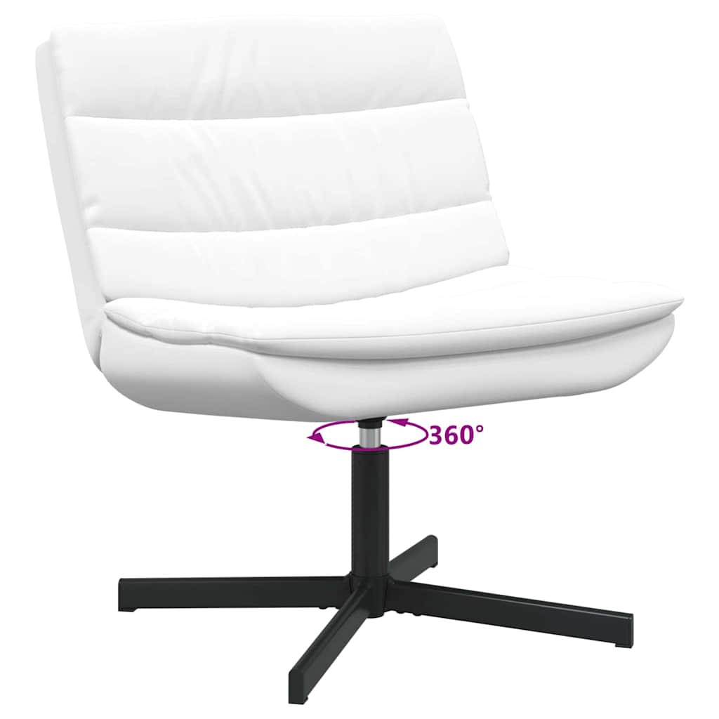 Stolica na kotačiće Bijelo 63 x 75 x 76 cm PU