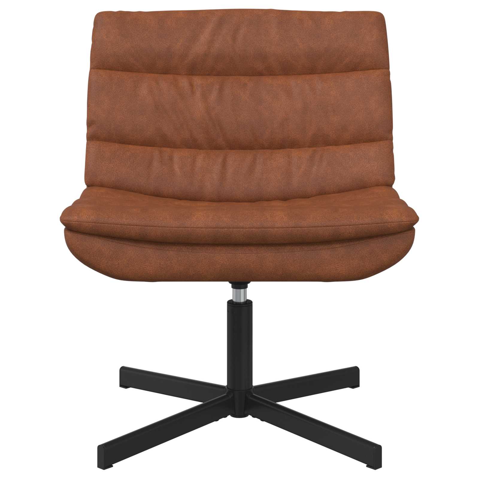 Stolica na kotačiće Smeđa 63 x 75 x 76 cm Antikni PU