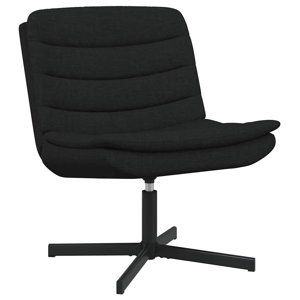 Stolica na kotačiće Crna 63 x 75 x 76 cm tkanina