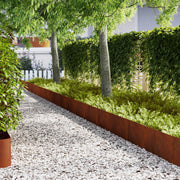 Ograda oko Travnjaka 50 pcs Rđa 100 x 0,05 x 30 cm