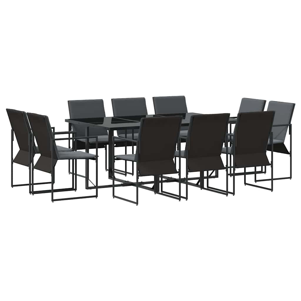 Vrtni set za objed 11 pcs Crna Čelik