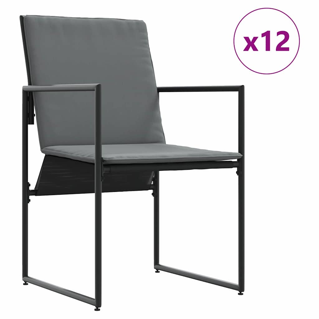 Vrtni set za objed 13 pcs Crna Čelik