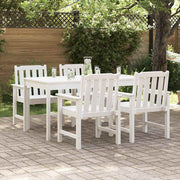 Vrtna stolica 4 pcs Bijelo 65.5 x 59 x 88 cm Polietilen