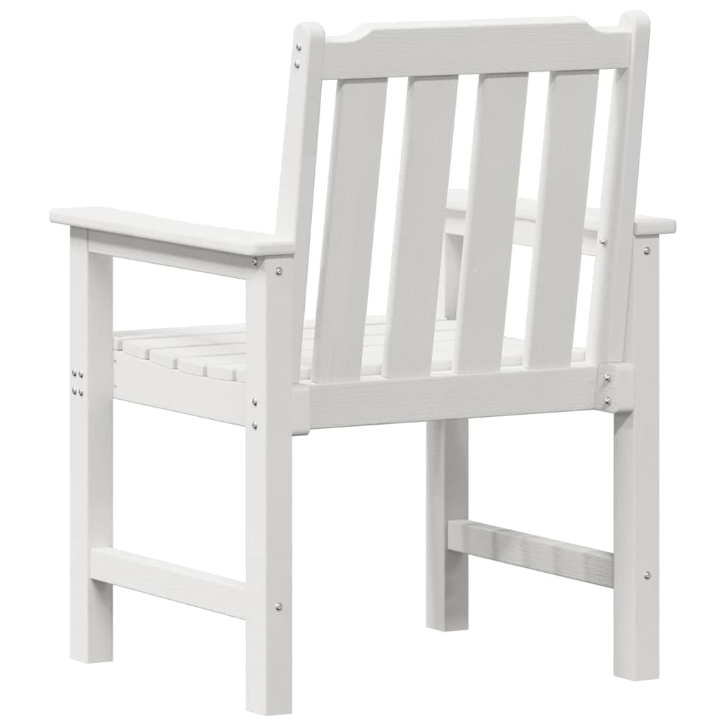 Vrtna stolica 4 pcs Bijelo 65.5 x 59 x 88 cm Polietilen