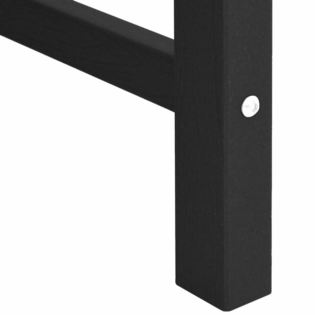 Vrtna stolica 6 pcs Crna 65.5 x 59 x 88 cm Polietilen